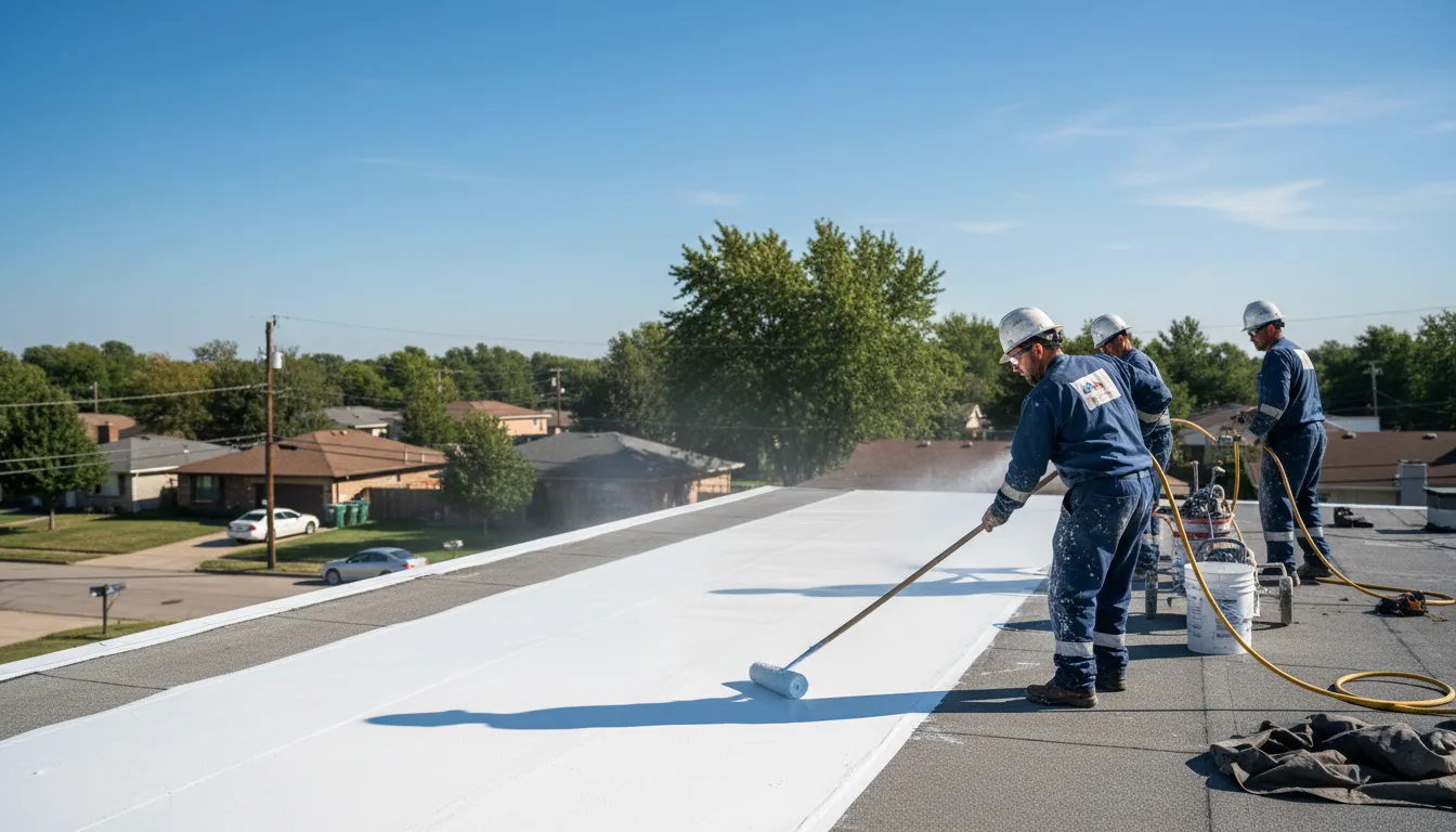 Commercial roof coating in Valley Springs, CA near me